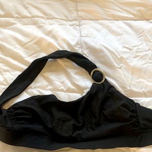 super cute one shoulder black bikini top